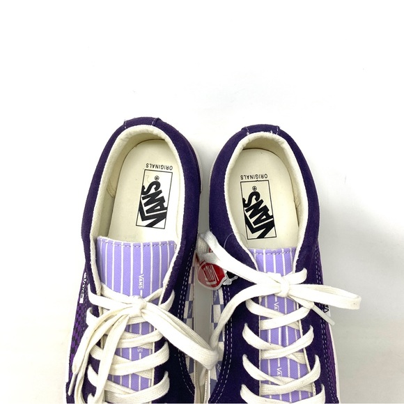 VANS OG LAMPIN LX Suede Canvas Violet Blue White Low Men’s Sneakers VN0A45J62SY - Picture 6 of 10